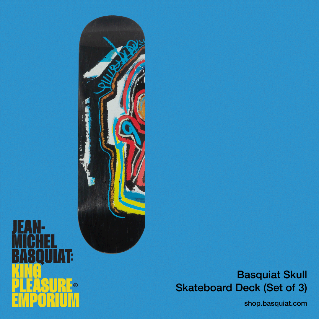 King Pleasure limited edition skateboard deck animated rotation