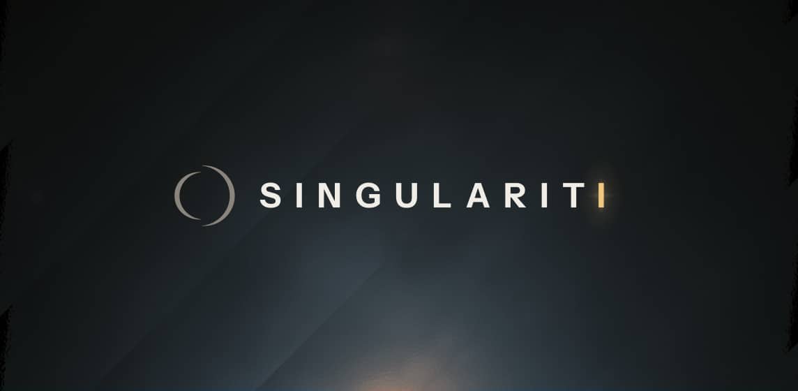 Singulariti glowing celestial ring brand identity