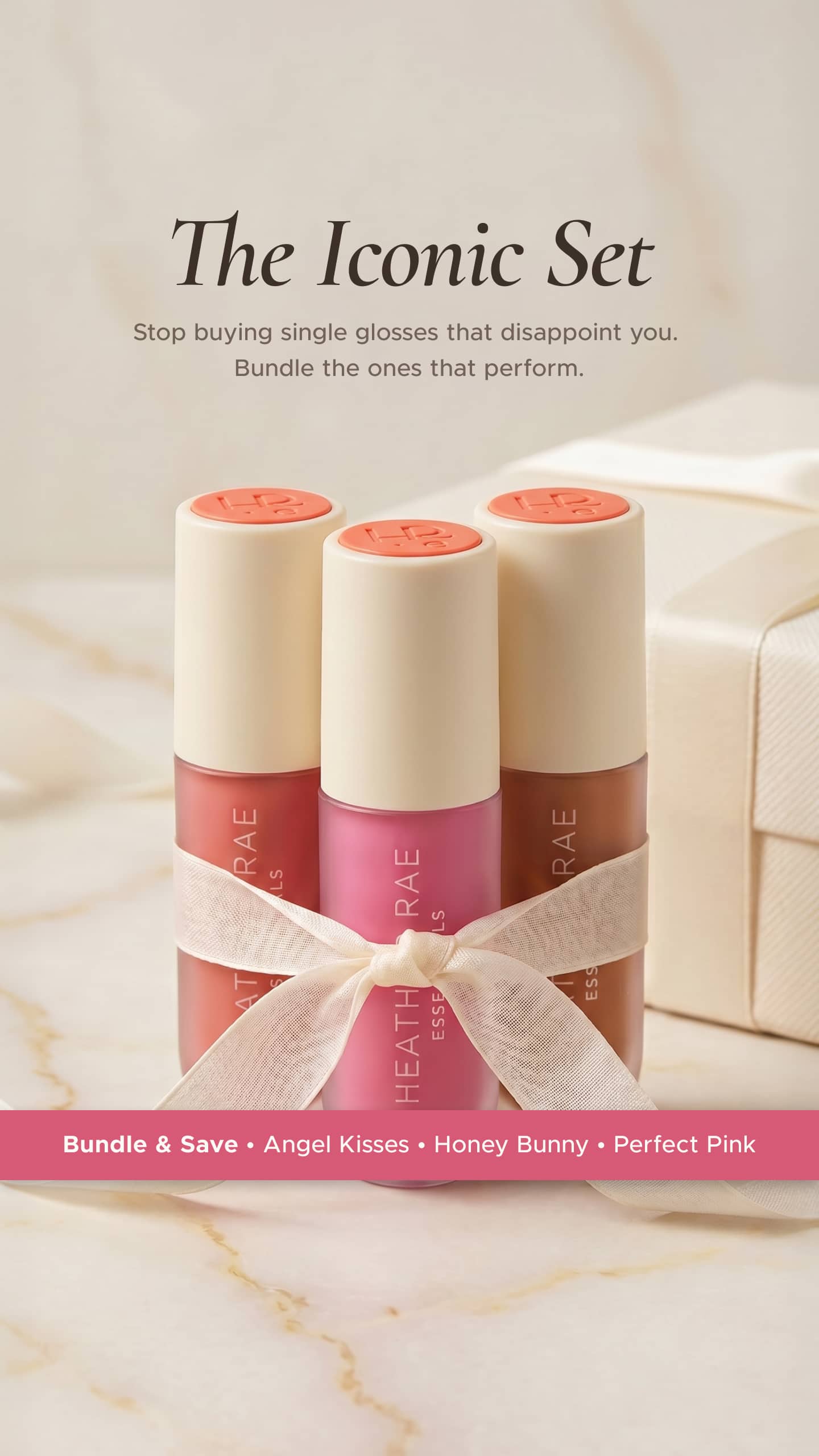HRE Beauty 9:16 mobile ad: Clean beauty and ingredient transparency
