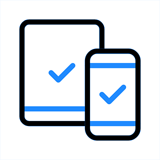 Animated cross-platform mobile and desktop icon