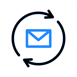 Animated omnichannel inbox message delivery icon