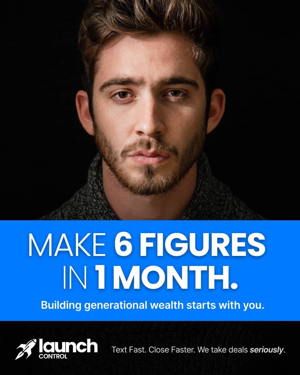 Performance ad: MAKE 6 FIGURES IN 1 MONTH. Building generational wealth starts with you.
