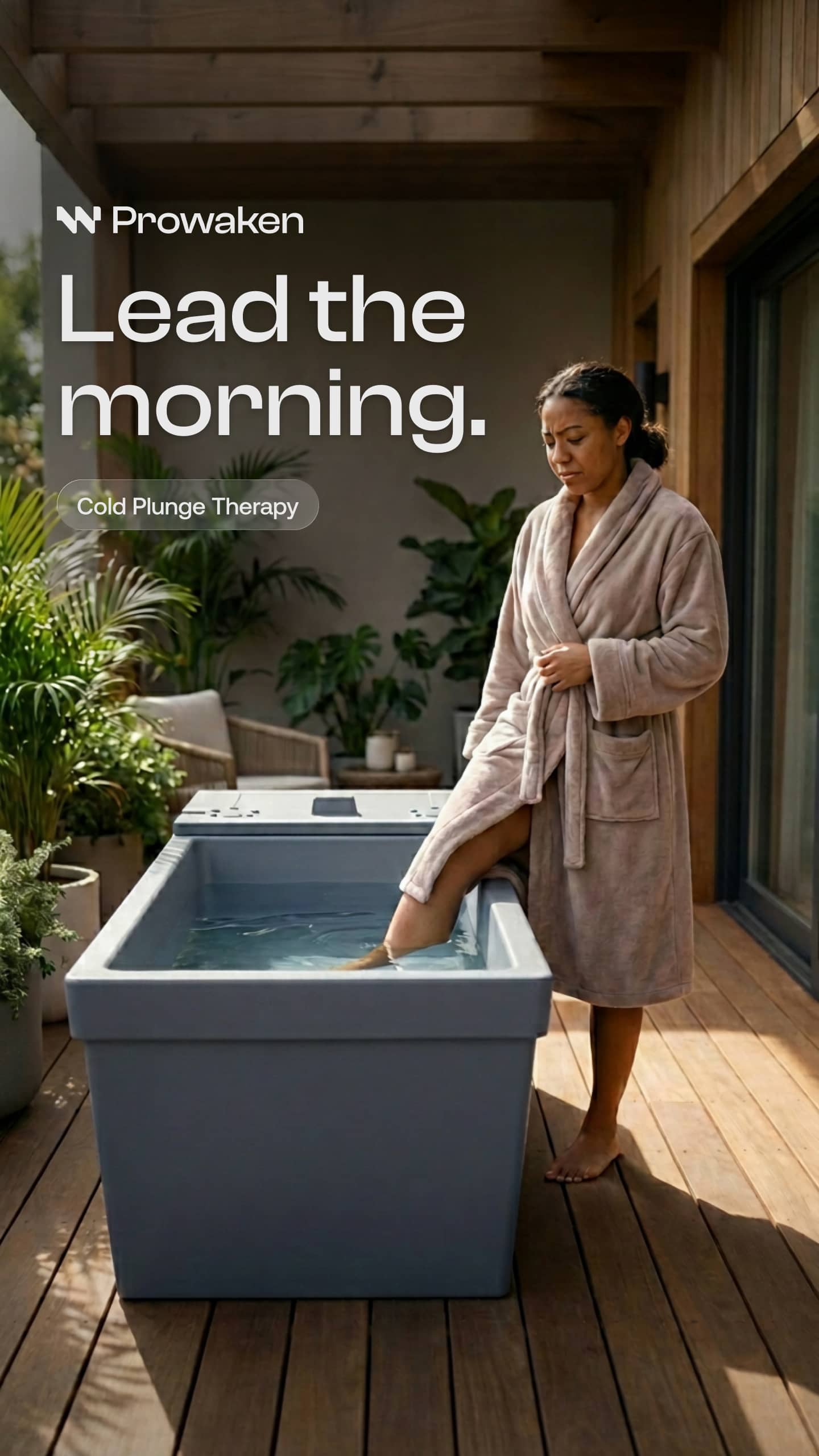 Prowaken 9:16 vertical ad: Built for Ritual. Crafted for the Home.