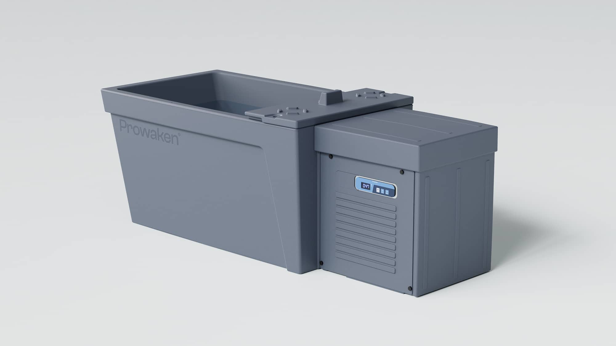 Supplied Prowaken cold plunge 3D product render on white background