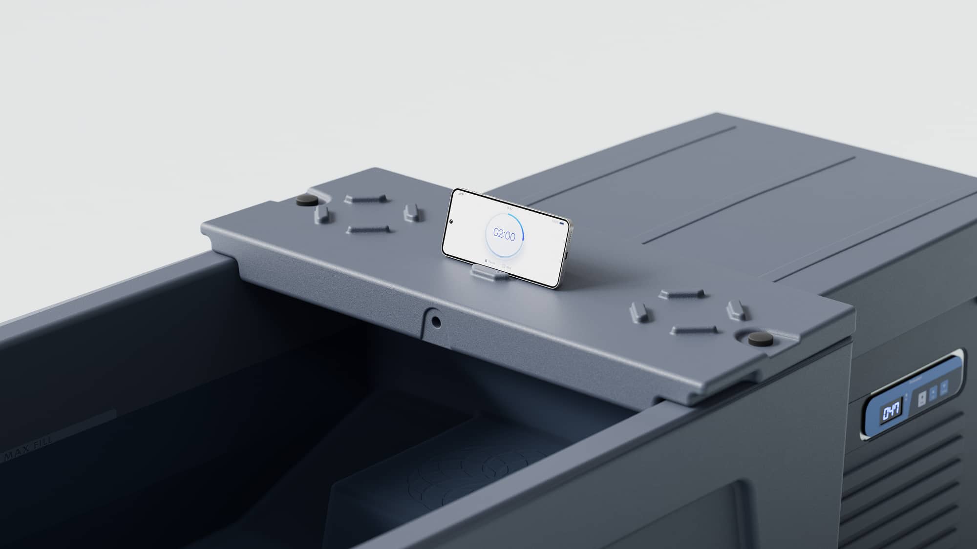 Supplied Prowaken cold plunge 3D product render from alternative angle