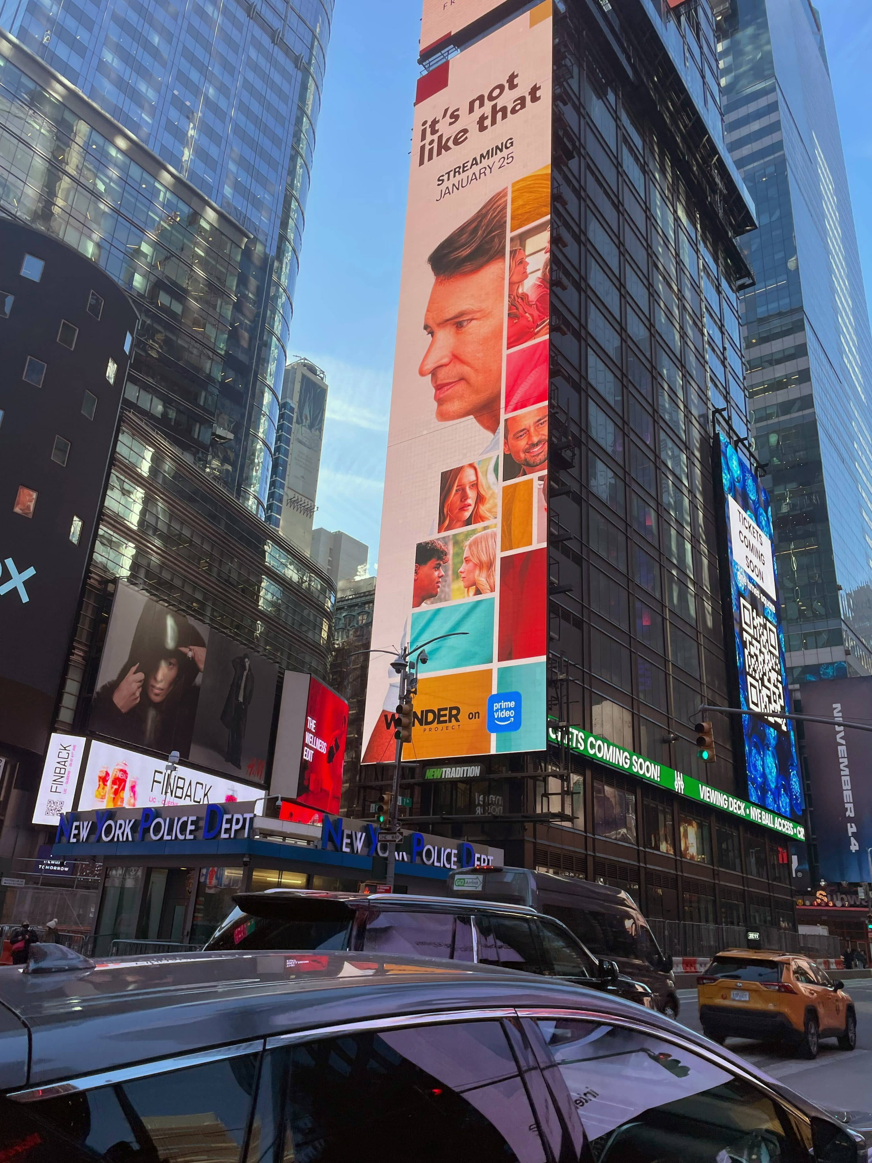 Wonder Project Times Square out-of-home launch billboard takeover