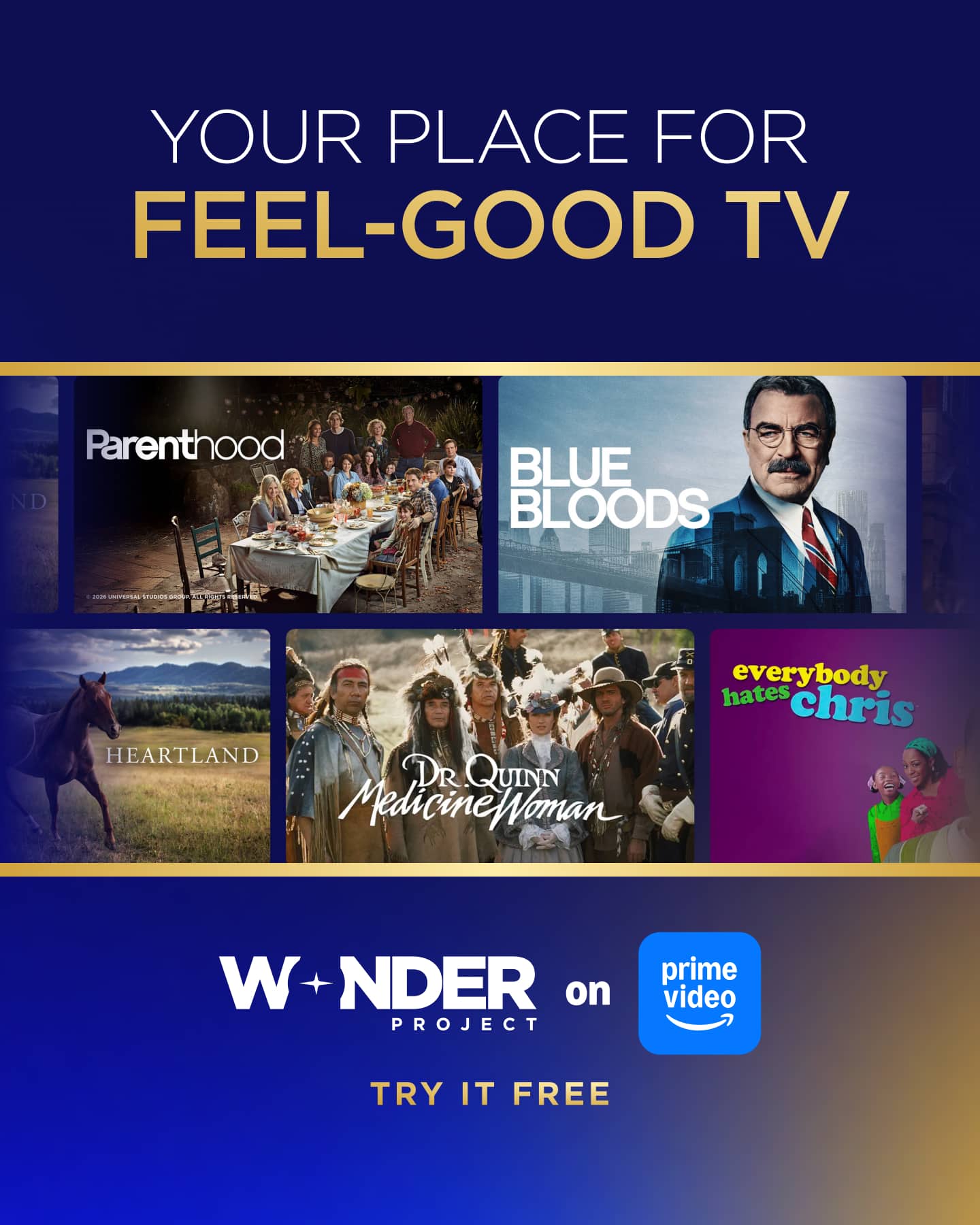 Catalog campaign — Your Place for Feel-Good TV