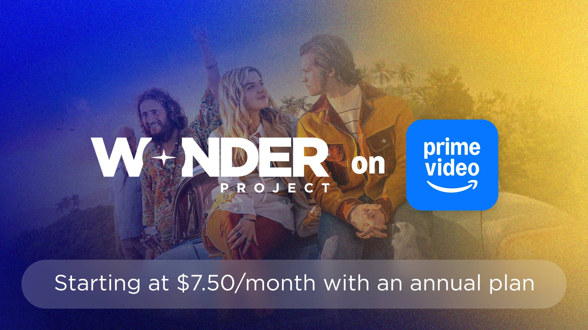 Wonder Project subscription campaign on Prime Video